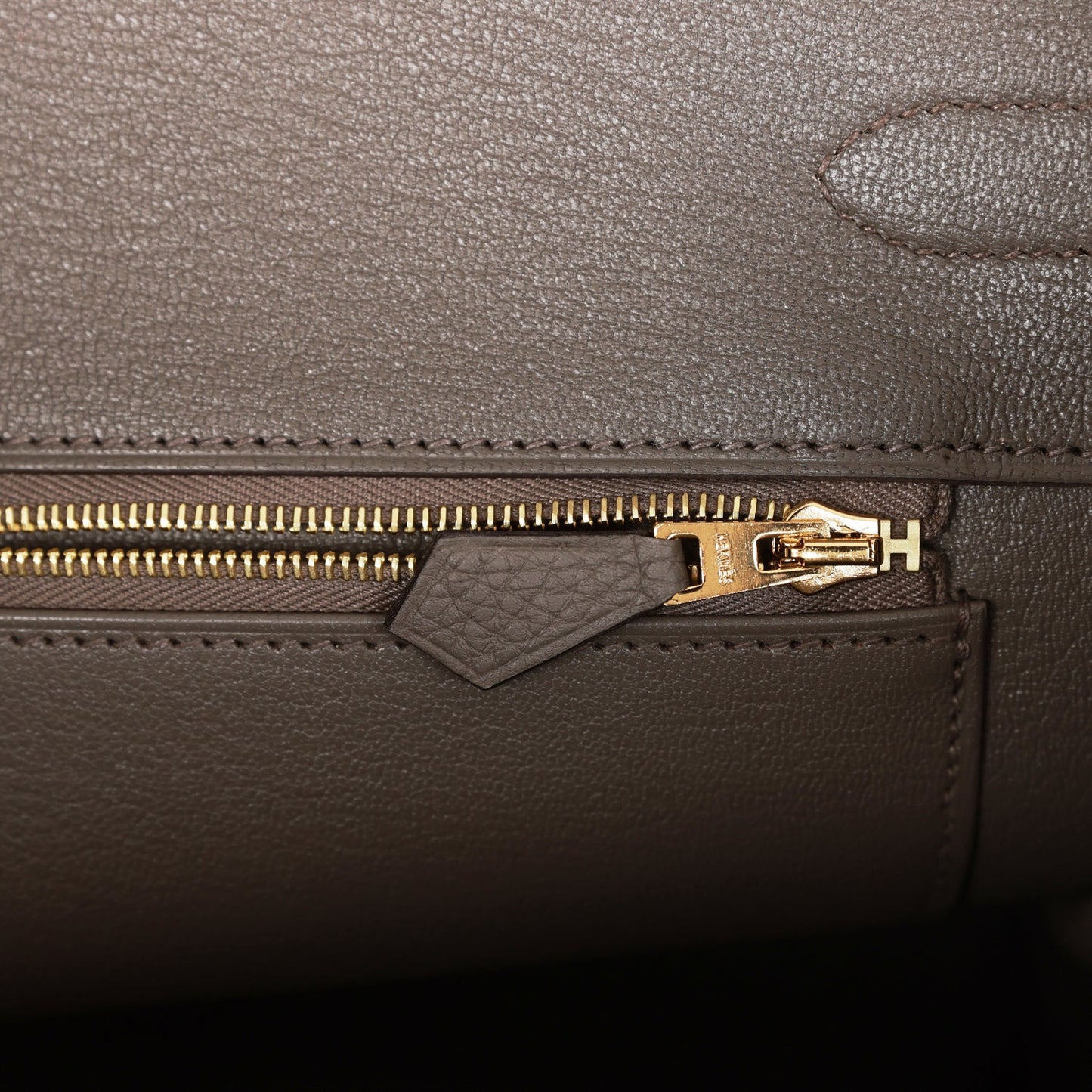 Luxury Hermes Birkin 35 Gris Etain Togo Gold Hardware