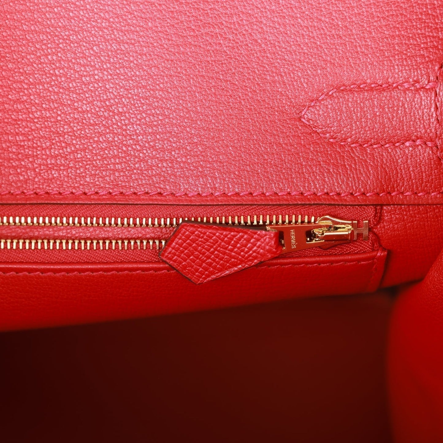Luxury Hermes Birkin 30 Rouge Casaque Epsom Gold Hardware