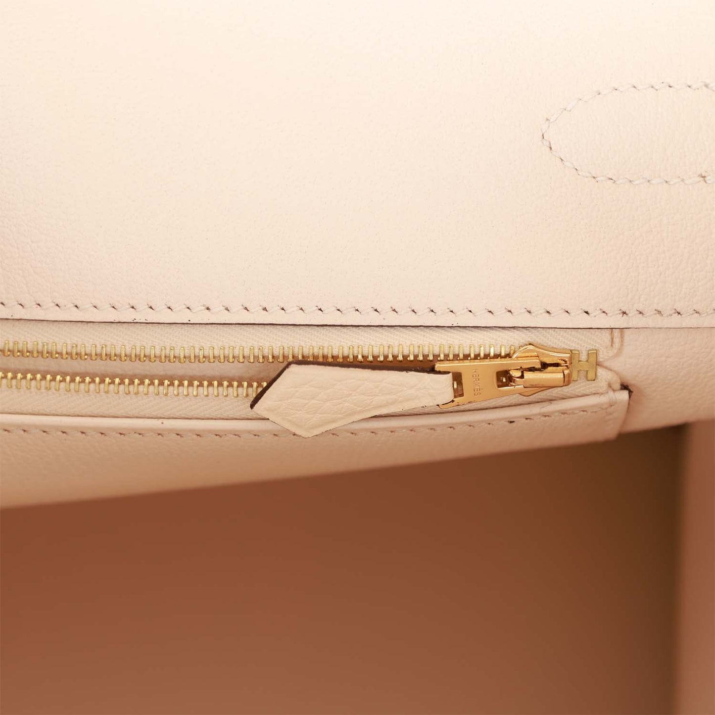 Luxury Hermes Birkin 35 Nata Clemence Gold Hardware