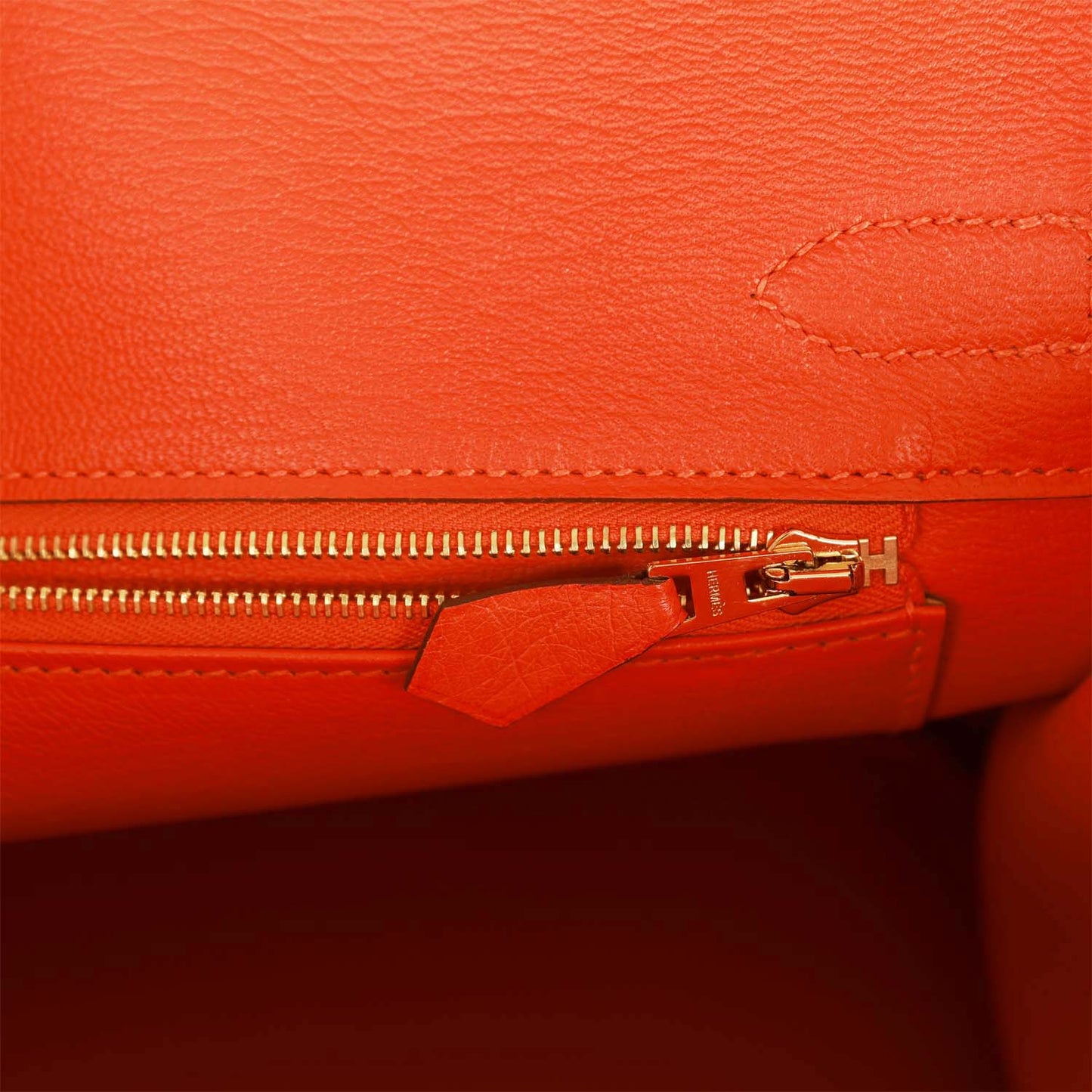 Top Quality Luxury Hermes Birkin 30 Tangerine Ostrich Gold Hardware