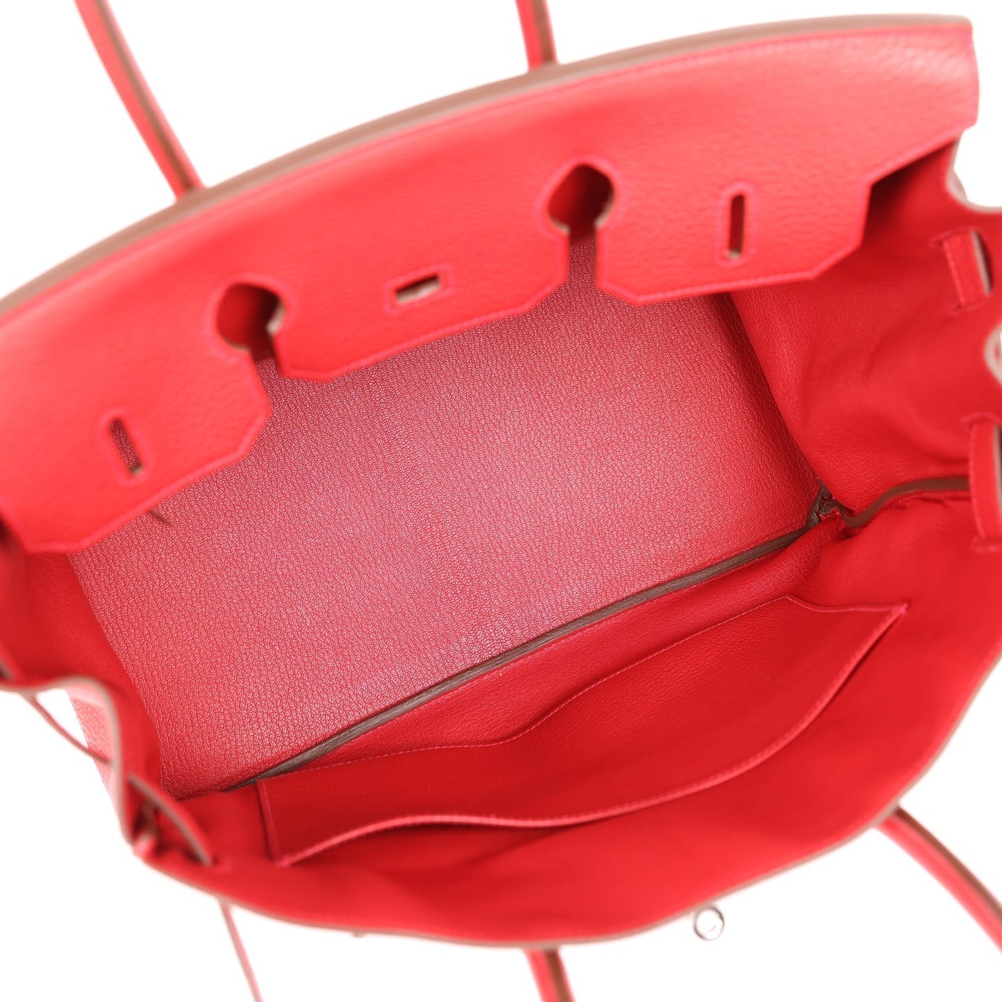 Top Quality Luxury Hermes Birkin 35 Rouge Casaque Clemence Palladium Hardware