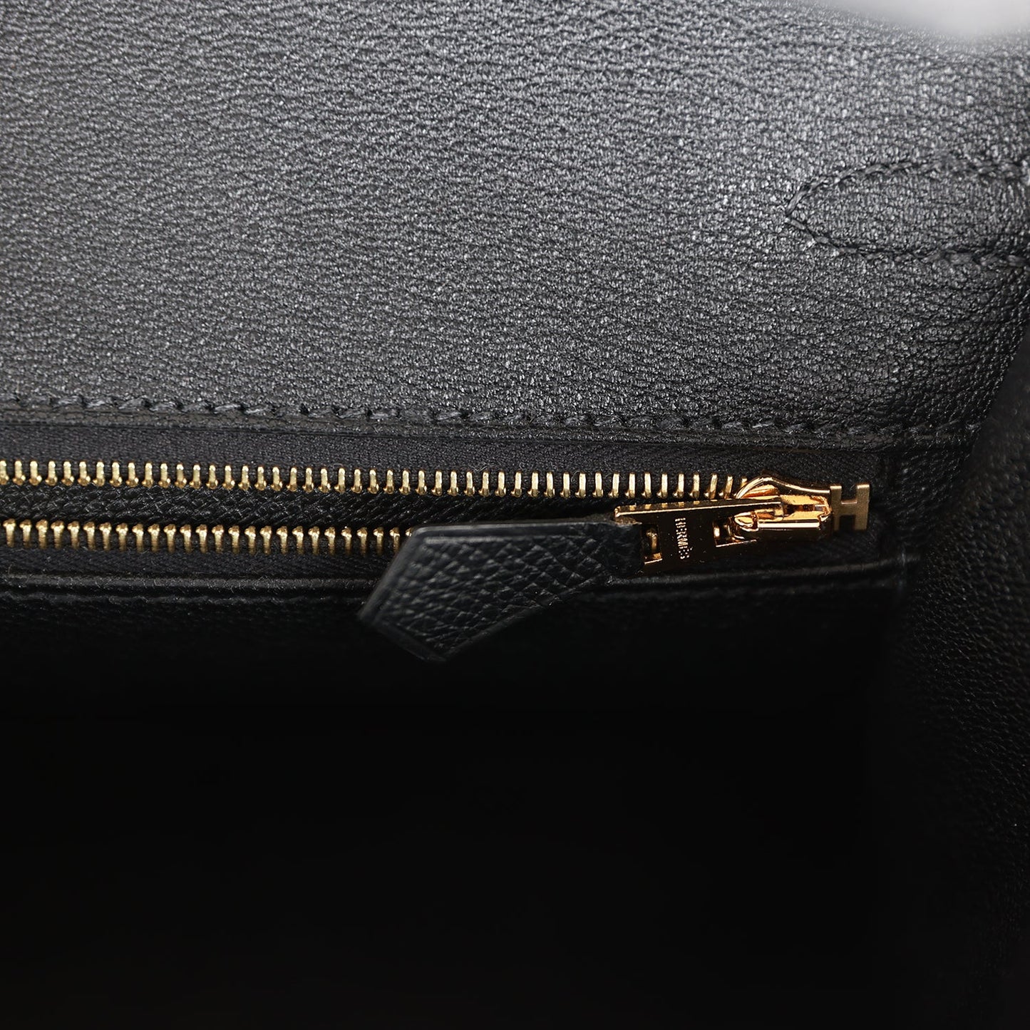 Luxury Hermes Birkin Sellier 25 Black Epsom Rose Gold Hardware