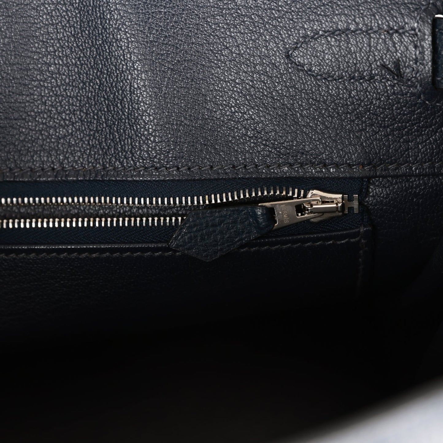 Top Quality Luxury Hermes Birkin 30 Bleu Indigo Vache Liegee Palladium Hardware