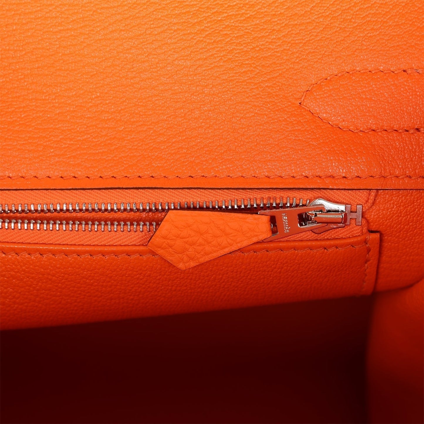 Luxury Hermes Birkin 30 Orange Minium Togo Palladium Hardware
