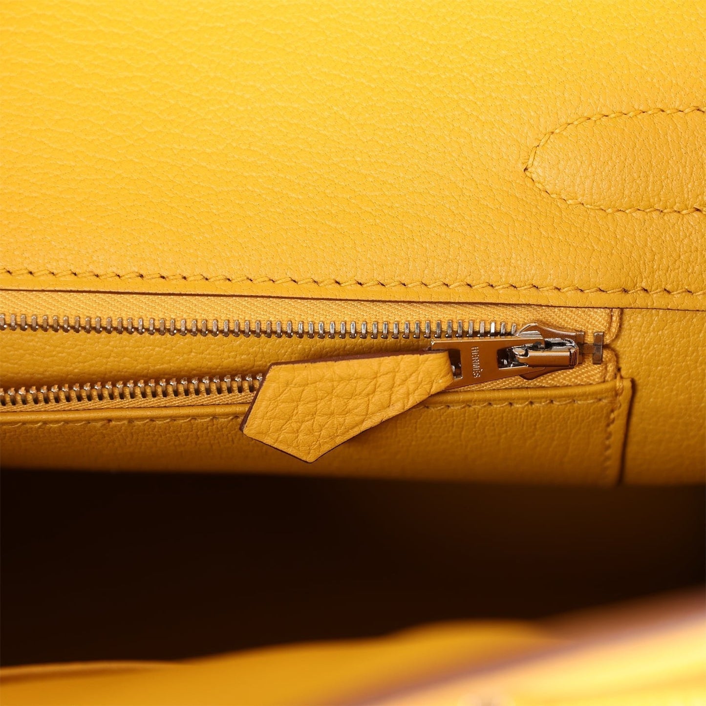 Luxury Hermes Birkin 30 Jaune Ambre Shiny Niloticus Crocodile and Togo Touch Palladium Hardware