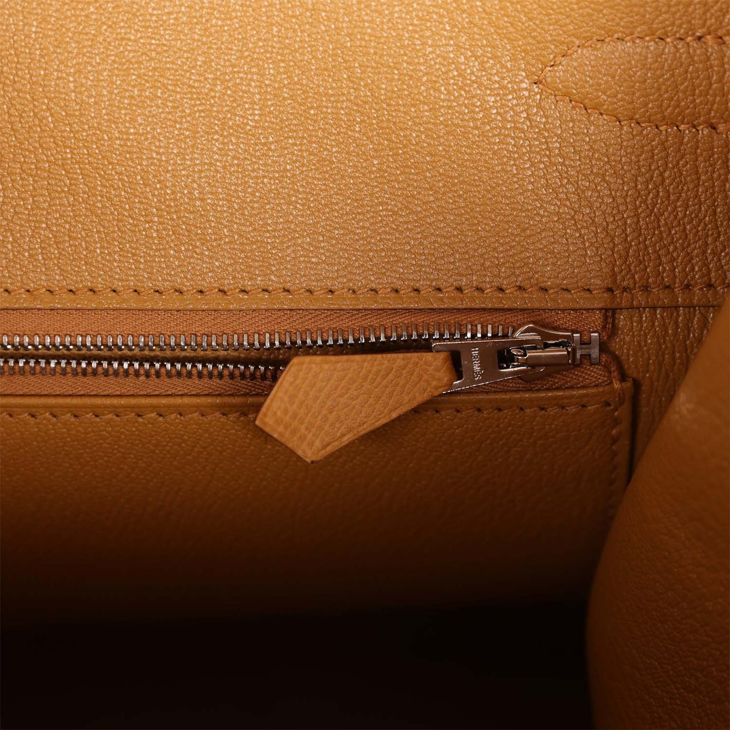 Luxury Hermes "Sunrise" Birkin Sellier 35 Rainbow Epsom Palladium Hardware