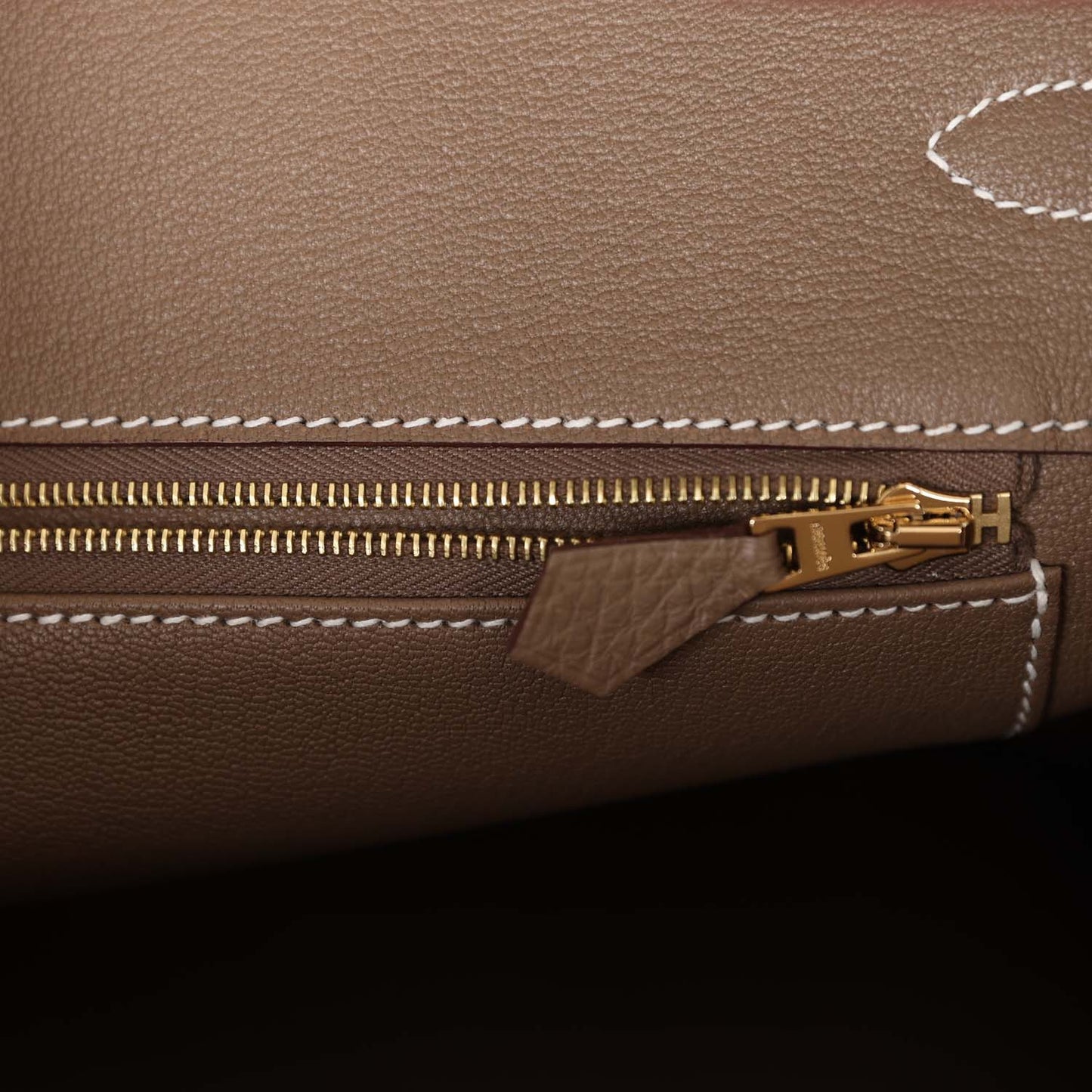 Luxury Hermes Birkin 35 Etoupe Togo Gold Hardware