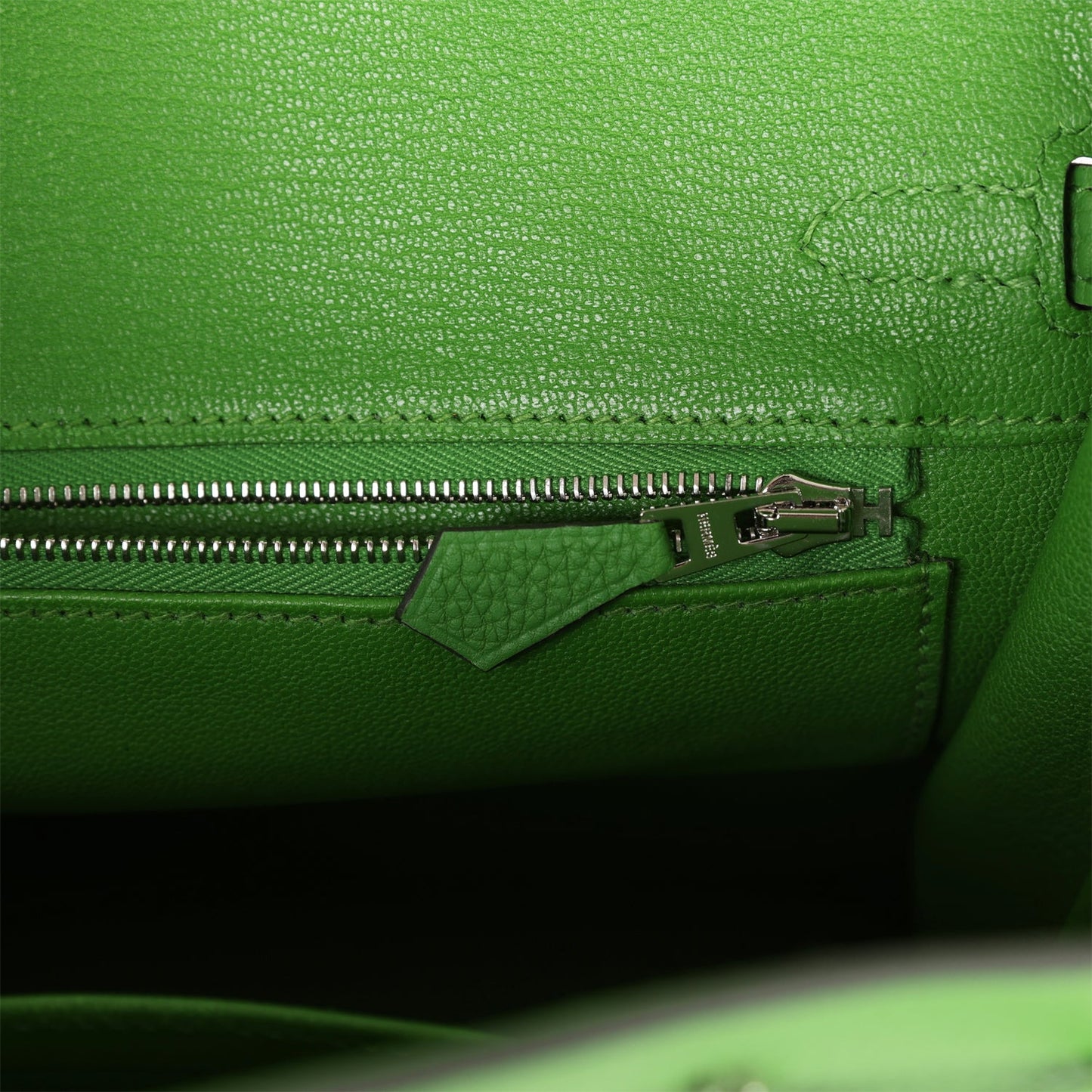 Luxury Hermes Birkin 25 Vert Yucca Togo Palladium Hardware