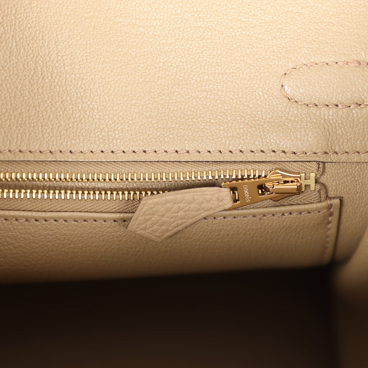 Luxury Hermes Birkin 25 Beige Marfa Togo Gold Hardware