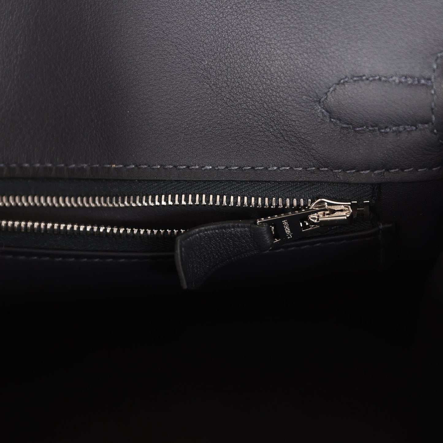 Luxury Hermes Quadrille Birkin 25 Black Swift and Ecru Toile Palladium Hardware