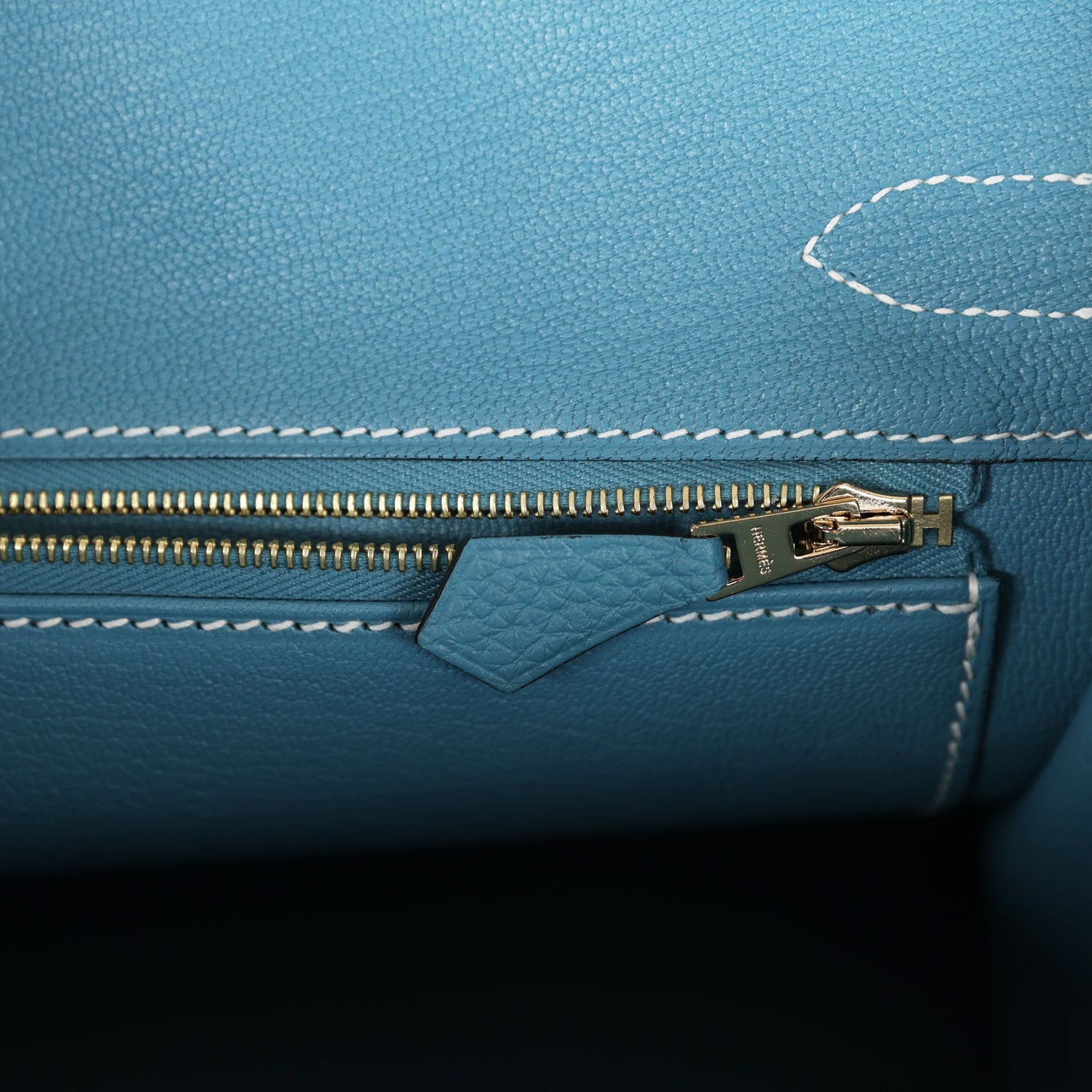 Luxury Hermes Birkin 30 Blue Jean Togo Gold Hardware