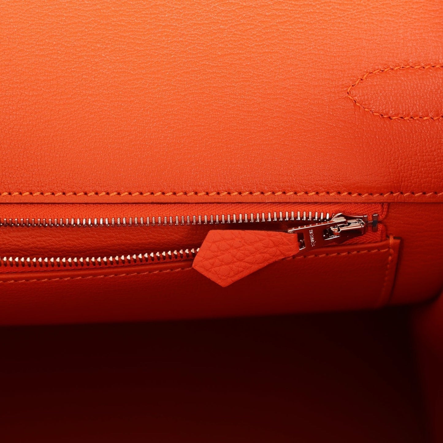 Luxury Hermes Birkin 35 Feu Togo Palladium Hardware