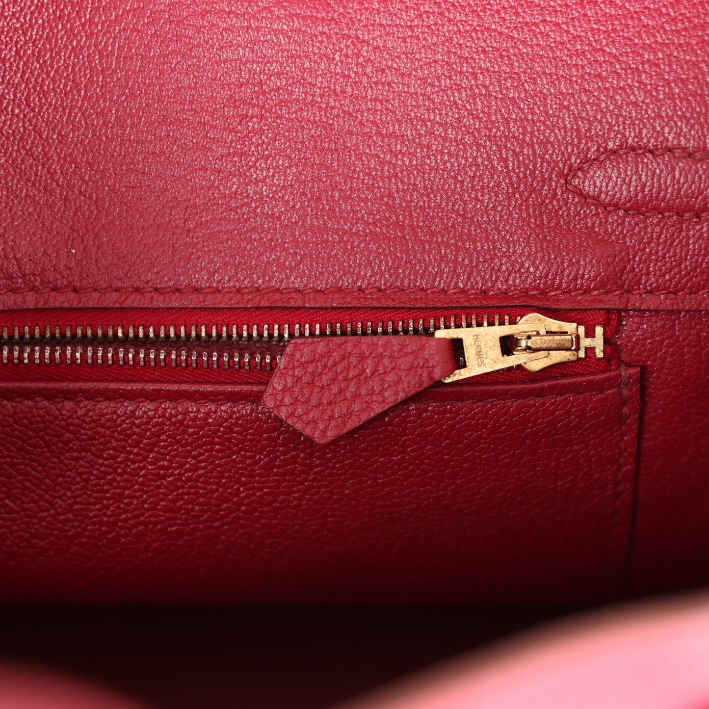 Top Quality Luxury Hermes Birkin 25 Rubis Togo Gold Hardware