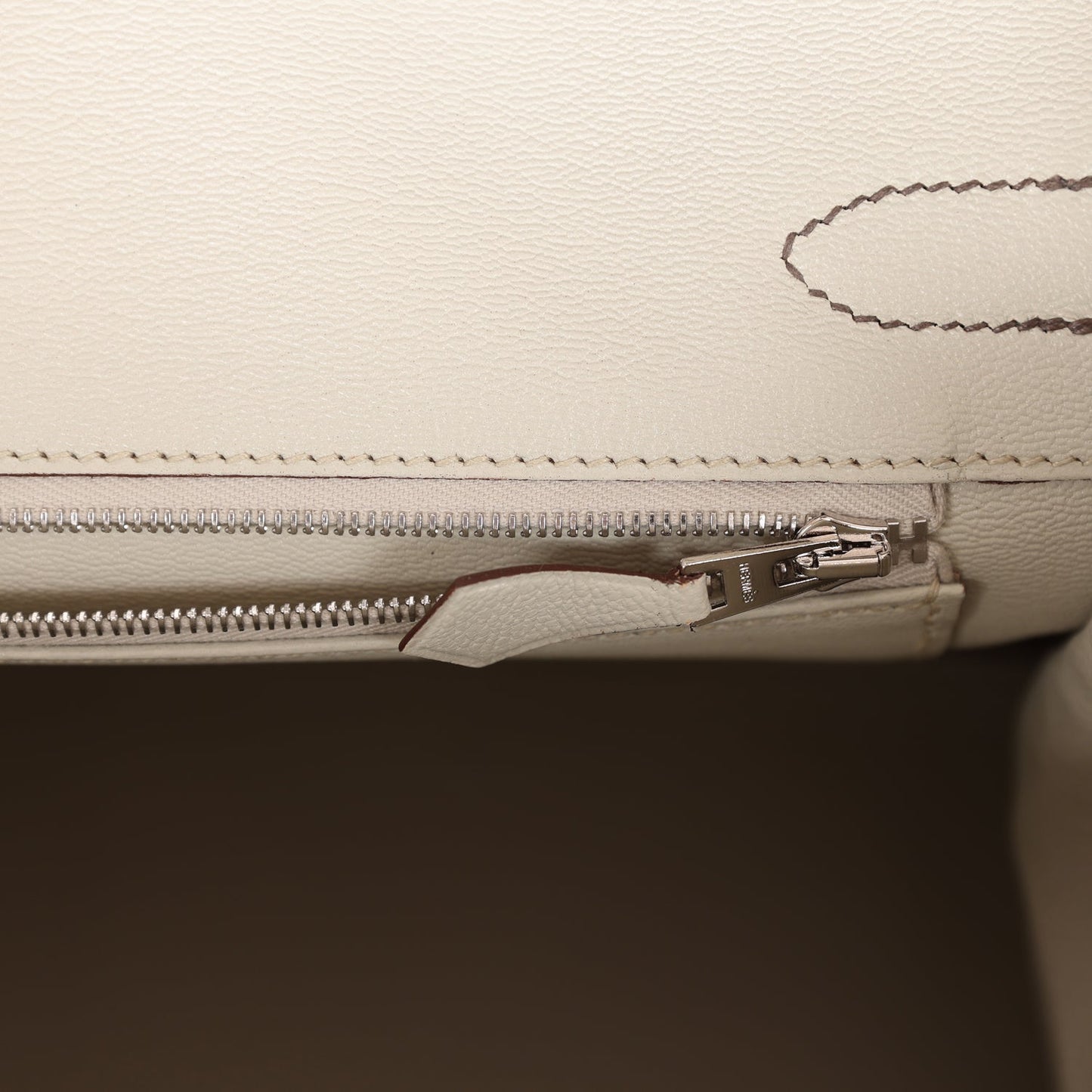 Luxury Hermes Bi-color Birkin 30 Beton and Etain Matte Alligator Palladium Hardware
