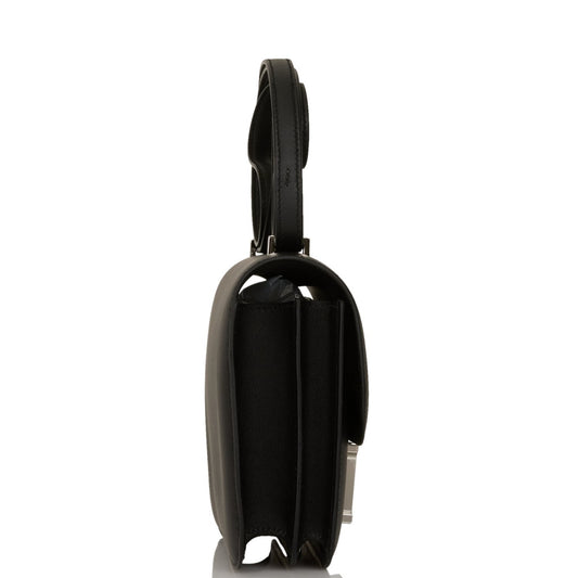 Luxury Hermes Marble Constance 18 Black Swift Palladium Hardware