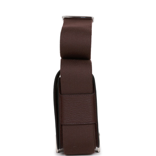 Luxury Hermes Geta Rouge Sellier Chevre Palladium Hardware