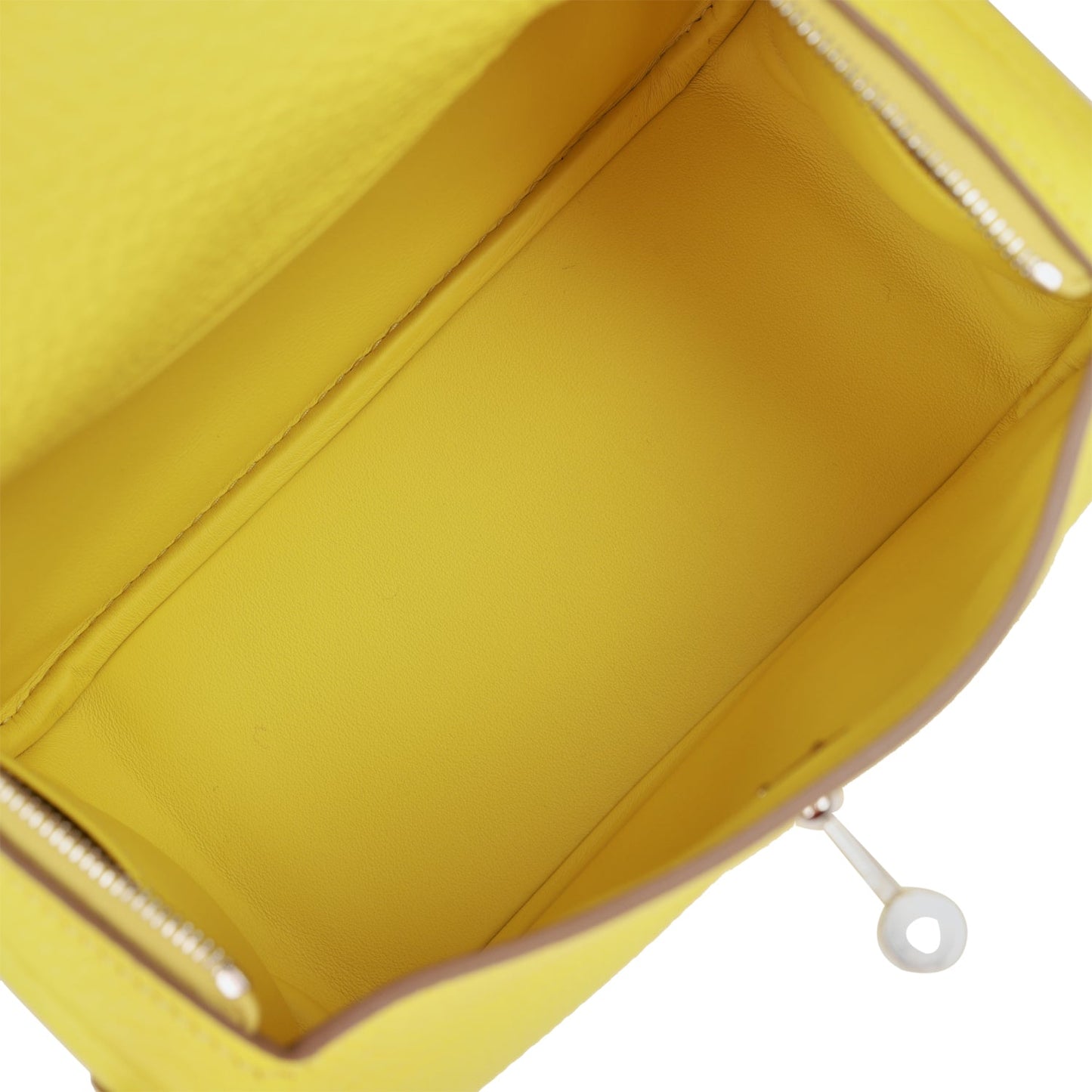Luxury Hermes Mini Lindy Lime Clemence Palladium Hardware