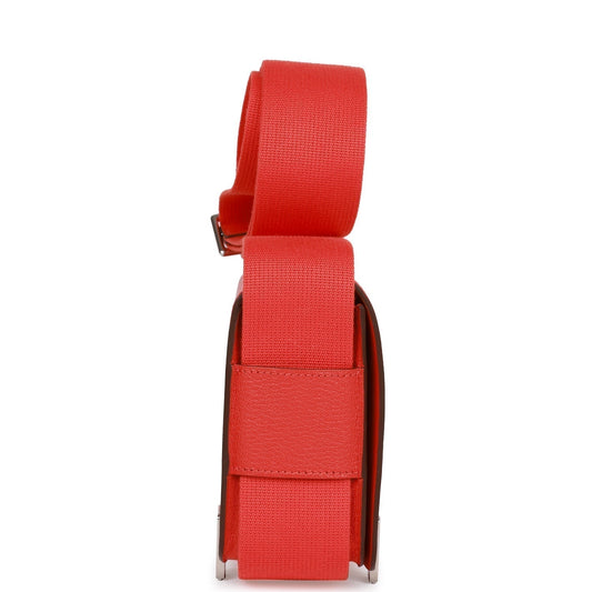 Luxury Hermes Geta Capucine Chevre Palladium Hardware