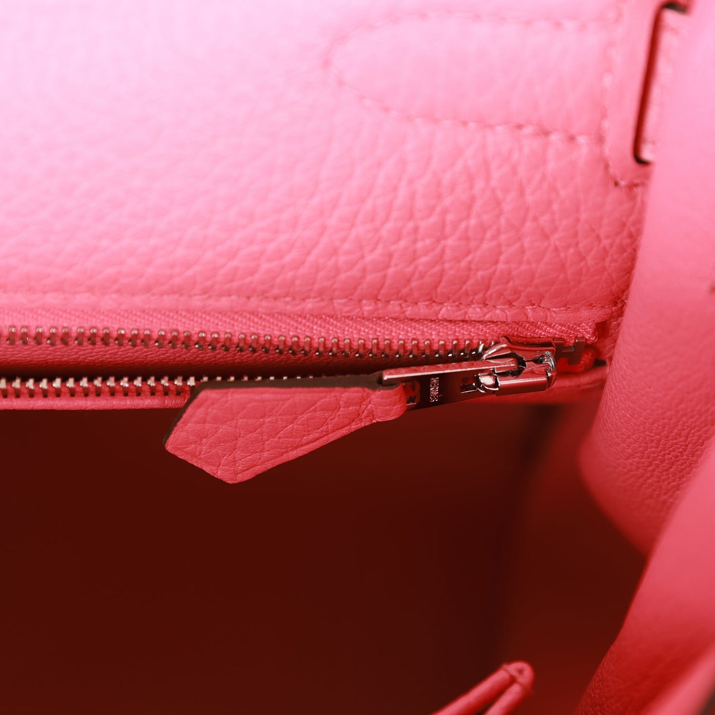 Luxury Hermes Kelly Retourne 32 Rose Azalee Clemence Palladium Hardware