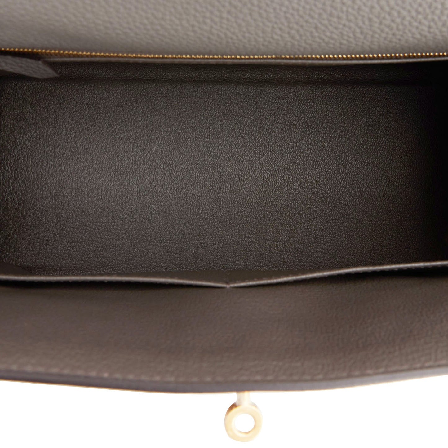 Luxury Hermes Kelly Retourne 28 Etain Togo Gold Hardware