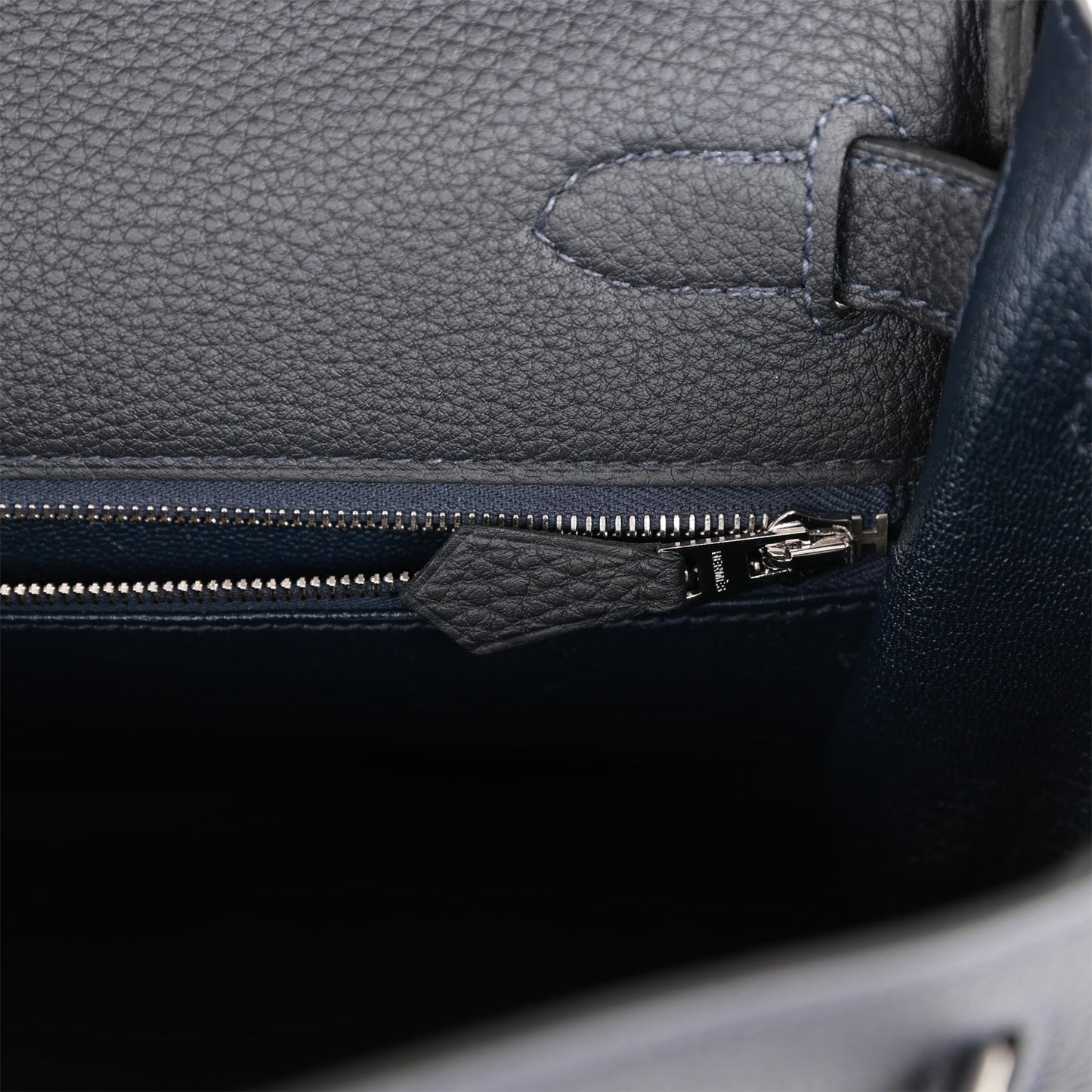 Luxury Hermes Kelly Retourne 28 Caban Togo Palladium Hardware