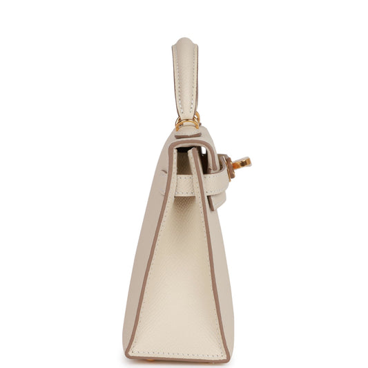Luxury Hermes Kelly Sellier 20 Craie Epsom Gold Hardware