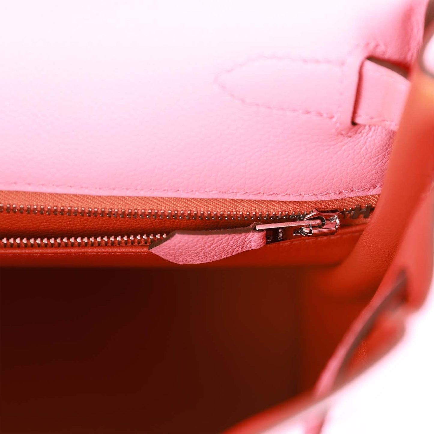 Luxury Hermes Kelly Retourne 28 Rose D'Ete Verso Evercolor Palladium Hardware
