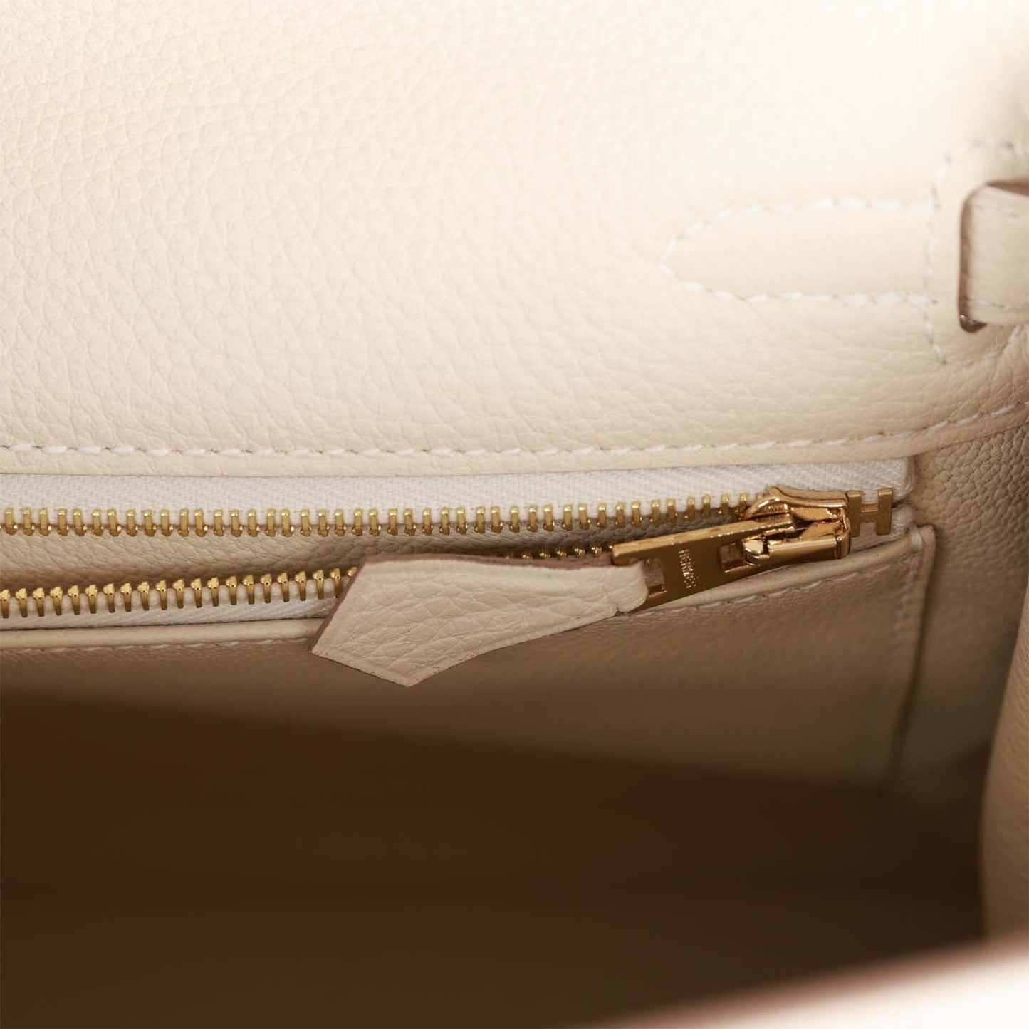 Luxury Hermes Kelly Retourne 25 Craie Togo Gold Hardware