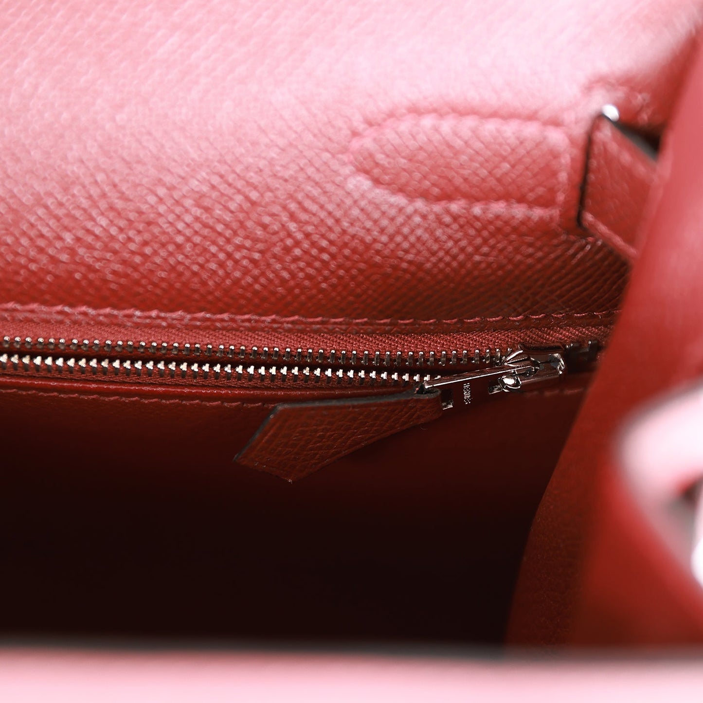 Luxury Hermes Kelly Sellier 28 Rouge H Epsom Palladium Hardware