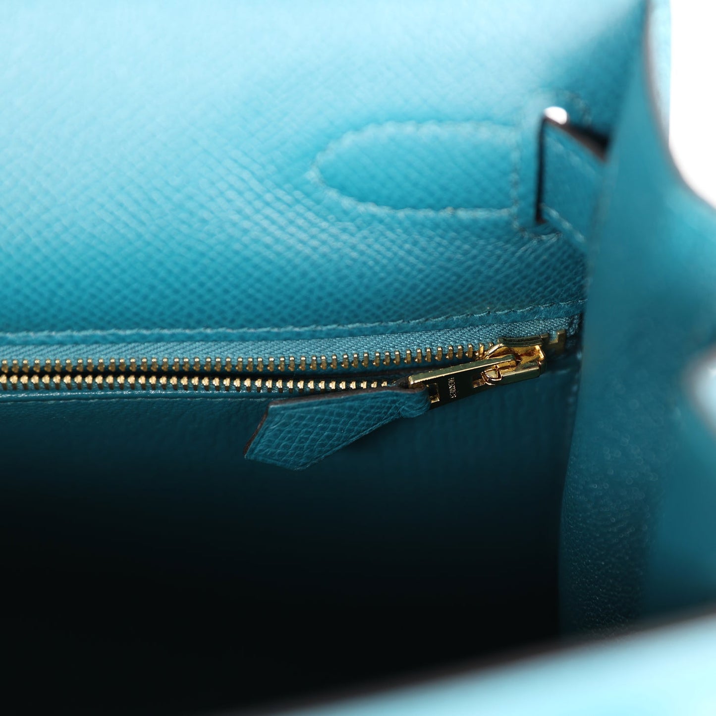 Luxury Hermes Kelly Sellier 28 Vert Bosphore Epsom Gold Hardware