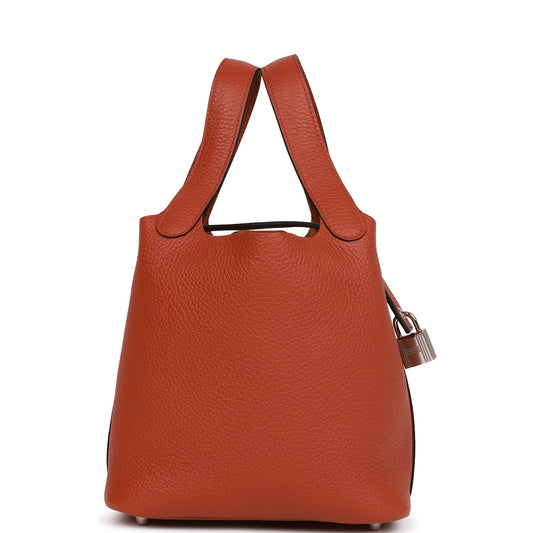 Luxury Hermes Picotin Lock 18 Cuivre Clemence Palladium Hardware