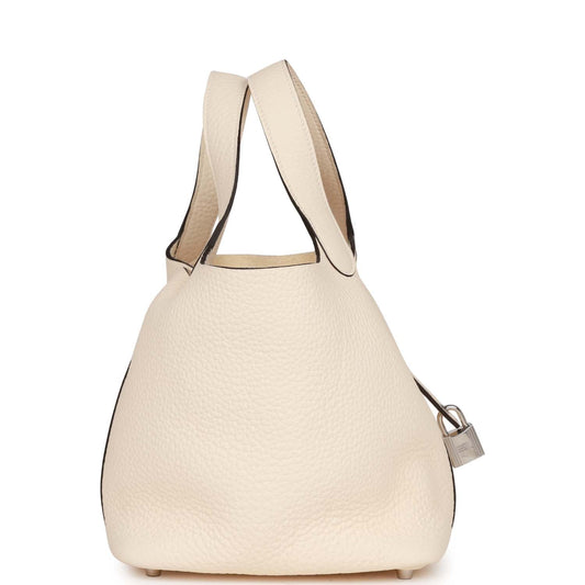 Luxury Hermes Picotin 18 Nata Clemence Palladium Hardware