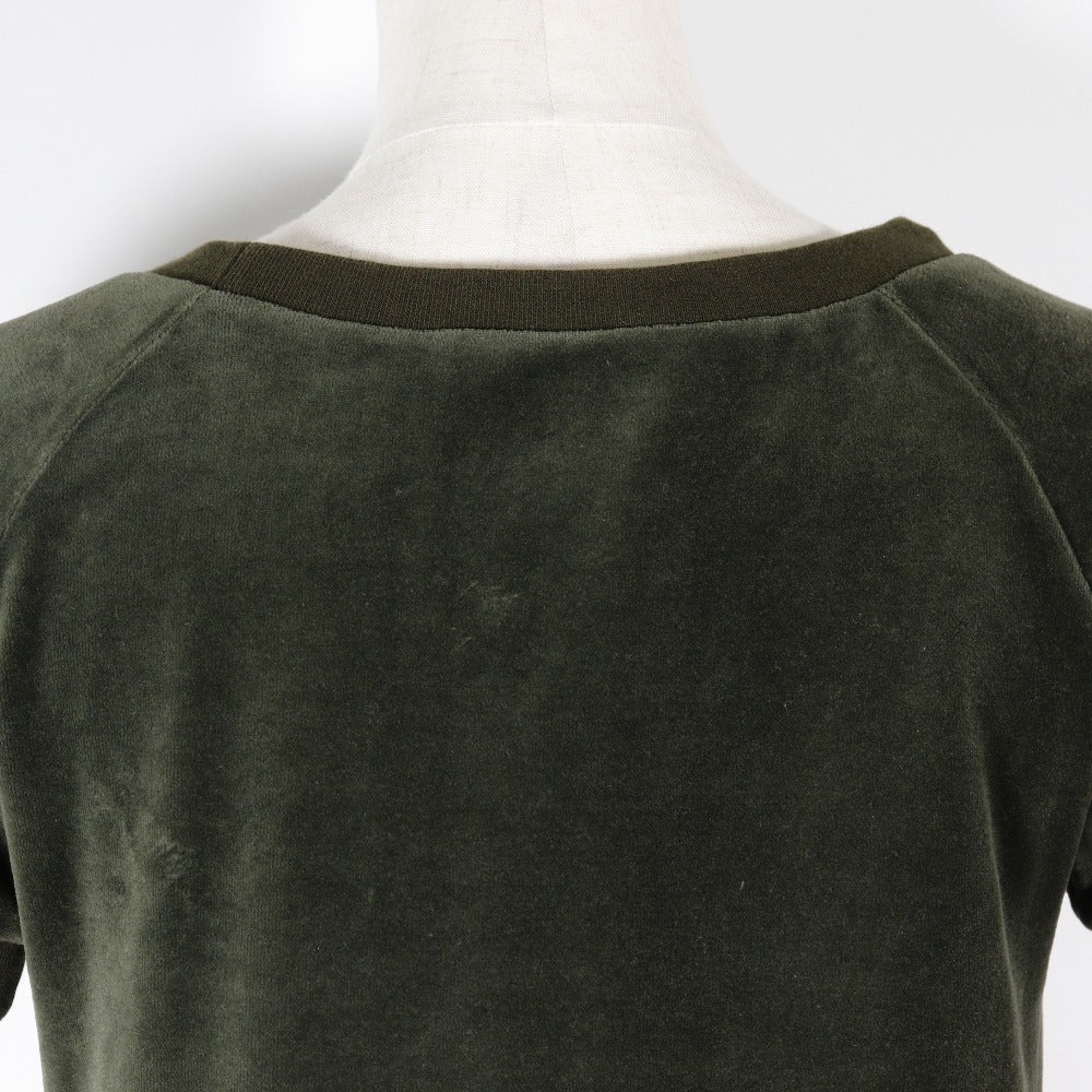 Luxury Gucci Trending 2025 Velour Side Line Dress Khaki