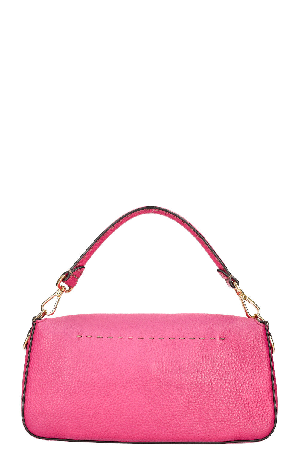 Luxury Fendi Baguette Bag Selleria Leather Pink