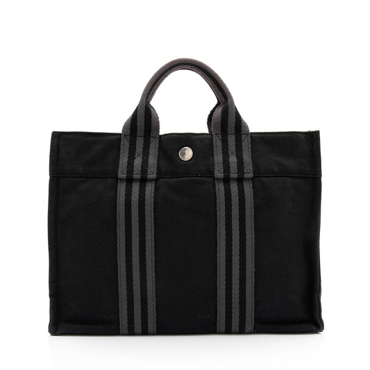 Luxury Hermes Canvas Herline PM Tote (SHF-23028)