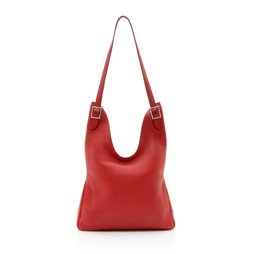 Luxury Hermes Clemence Leather Massai PM Bag (SHF-20215)