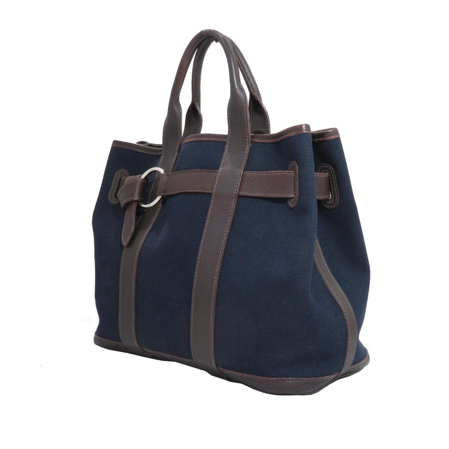 Luxury Hermes Canvas Petite Ceinture PM Tote (SHG-14093)
