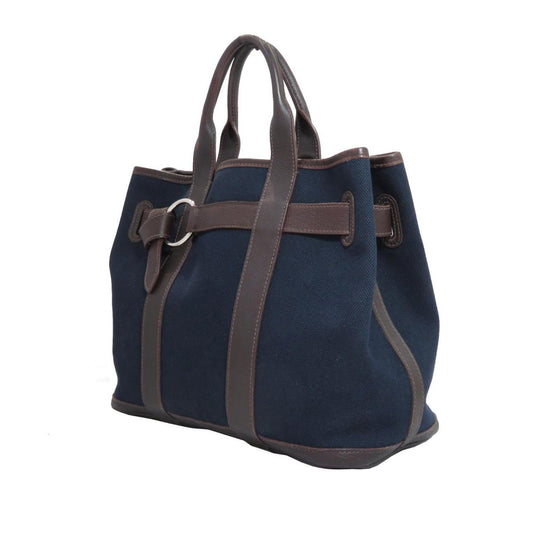 Luxury Hermes Canvas Petite Ceinture PM Tote (SHG-14093)
