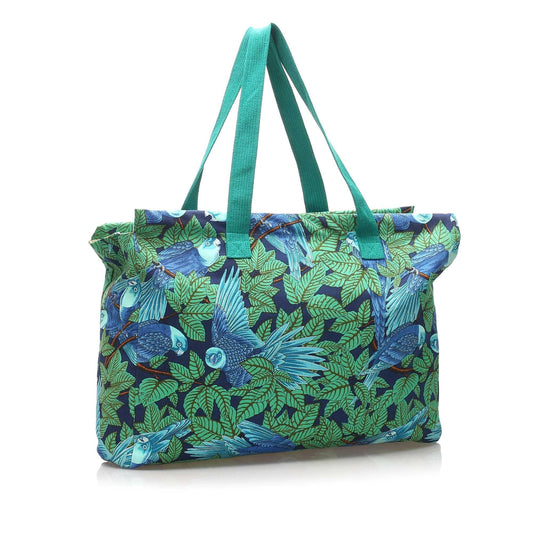 Luxury Hermes Printed Canvas Tote Bag (SHG-11688)