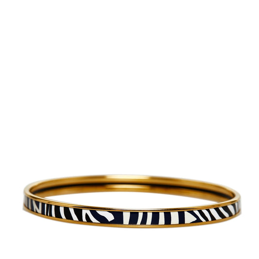 Luxury Hermes Printed Enamel Bangle (SHG-CADRMA)