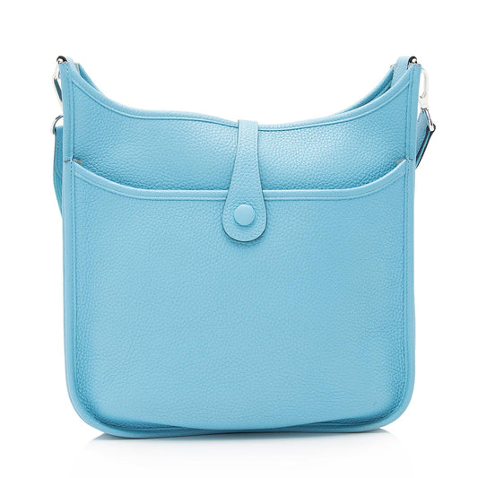 Luxury Hermes Taurillon Clemence Evelyne III PM Shoulder Bag (SHF-23814)