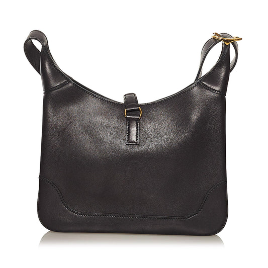 Luxury Hermes Trim Duo Leather Crossbody Bag (SHG-tlQLpo)