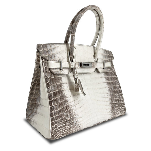 Top Quality Luxury Hermes B30 Himalaya Niloticus Croco Matte PHW designer bag