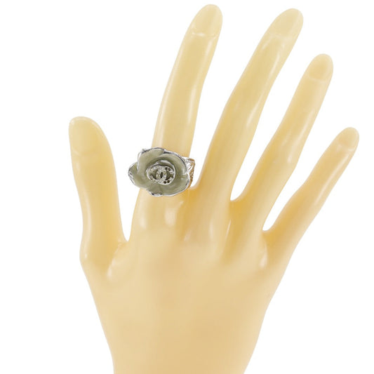 Chanel Coco Mark Ring Metal Rhinestone 14