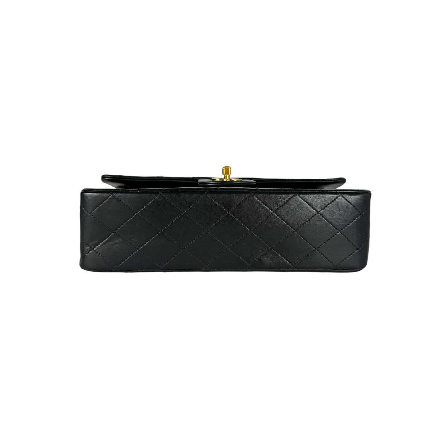 Luxury Chanel Classic Double Flap Medium Black Lambskin Gold
