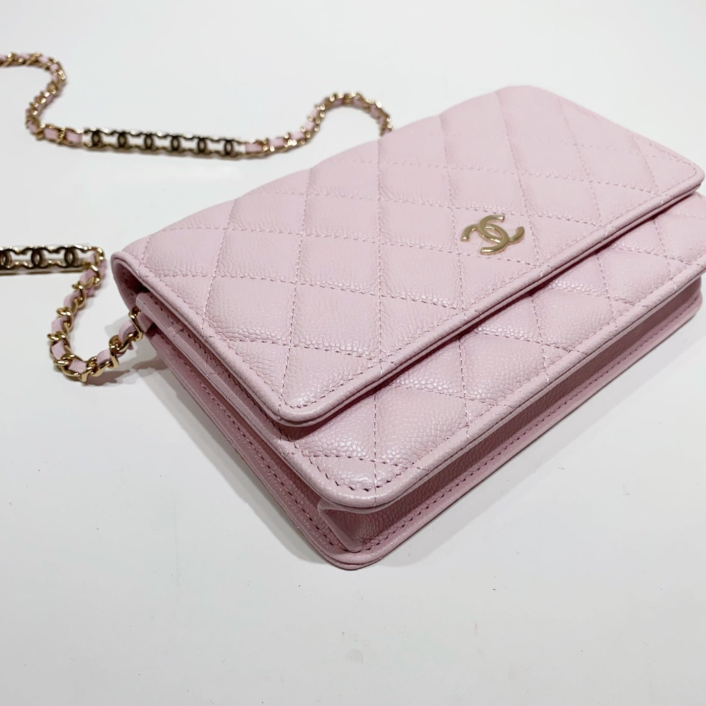 No.4132-Chanel Caviar Tiny CC Wallet On Chain (Unused / 未使用品)