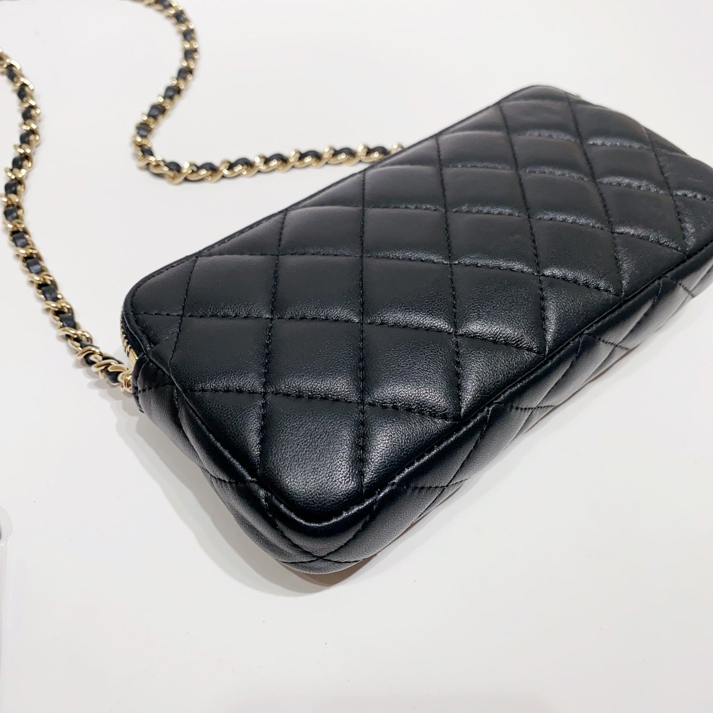 No.4144-Chanel Timeless Classic Phone Holder With Chain