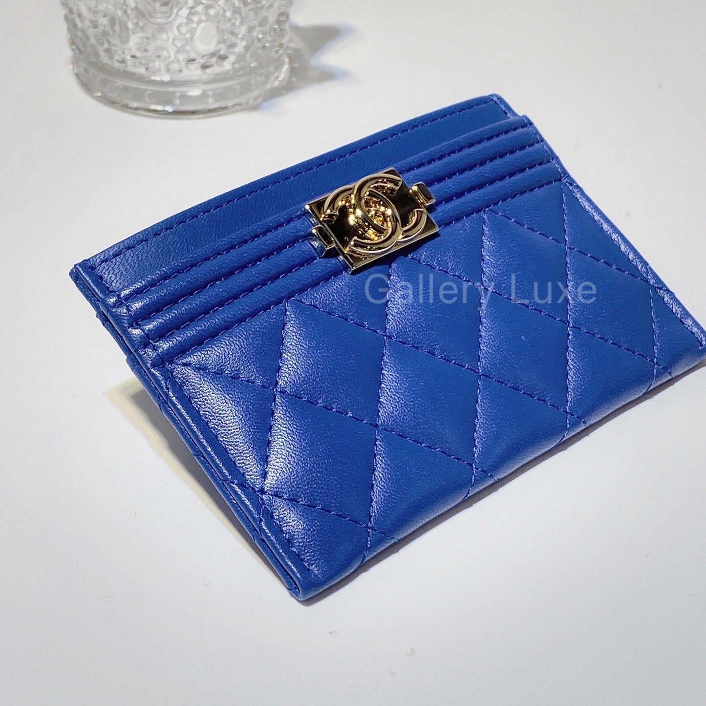No.2807-Chanel Lambskin Boy Card Holder (Unused / 未使用品)