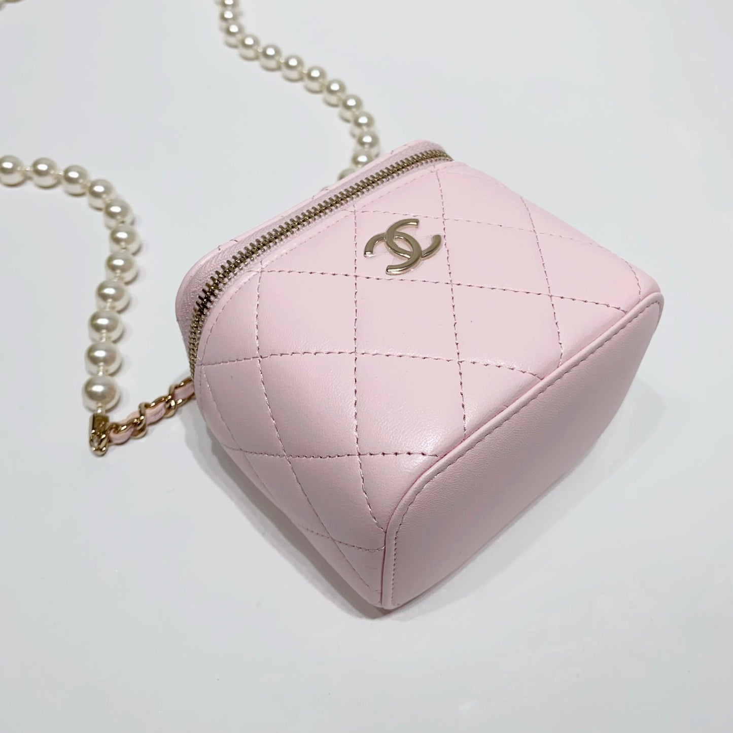 No.4180-Chanel Small Pearl Mood Vanity With Chain (Unused / 未使用品)