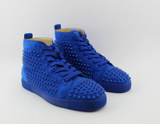 CHRISTIAN LOUBOUTIN LOUIS SPIKES HIGH TOP SNEAKER MEN SIZE 43